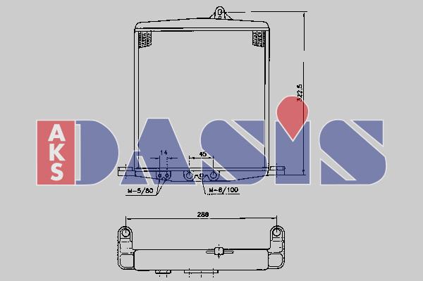 AKS Dasis 176150N - Масляный радиатор, двигательное масло autodif.ru
