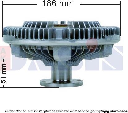 AKS Dasis 268044N - Сцепление, вентилятор радиатора autodif.ru