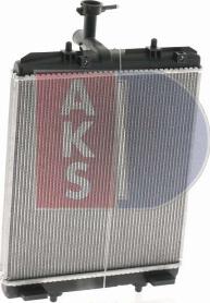 AKS Dasis 210005N - Радиатор, охлаждение двигателя autodif.ru
