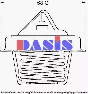 AKS Dasis 751964N - Термостат охлаждающей жидкости / корпус autodif.ru