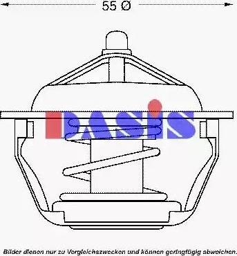 AKS Dasis 751965N - Термостат охлаждающей жидкости / корпус autodif.ru