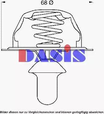 AKS Dasis 751963N - Термостат охлаждающей жидкости / корпус autodif.ru