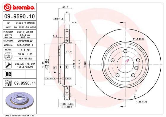 AP 24936 - Тормозной диск autodif.ru