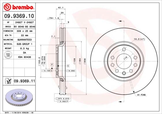 AP 24927 V - Тормозной диск autodif.ru