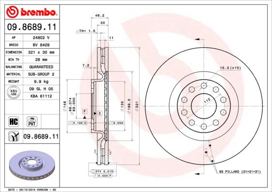 AP 24802 V - Тормозной диск autodif.ru