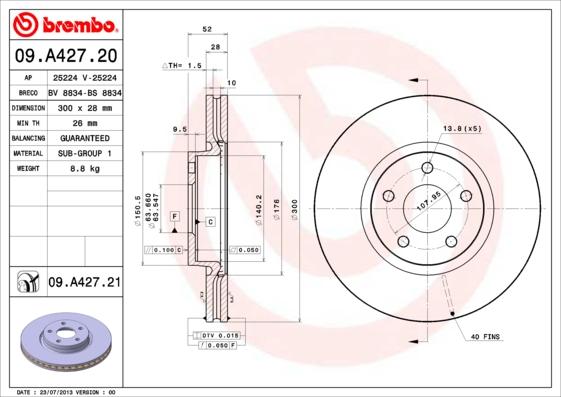 AP 25224 - Тормозной диск autodif.ru