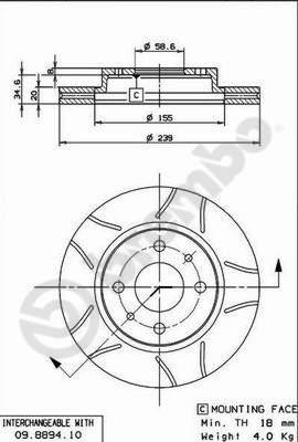 AP X 26148 - Тормозной диск autodif.ru