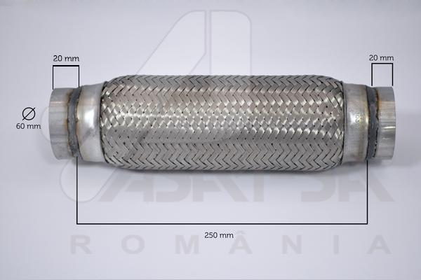 ASAM 60106 - Гофрированная труба, выхлопная система autodif.ru