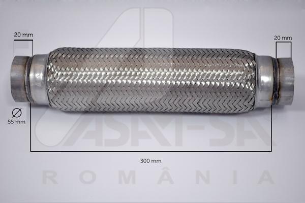 ASAM 60103 - Гофрированная труба, выхлопная система autodif.ru
