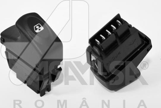 ASAM 30989 - кнопка стеклоподъемника! задн.\ Renault Logan/Sandero/Duster 1.4/1.6/1.5dCi 04> autodif.ru