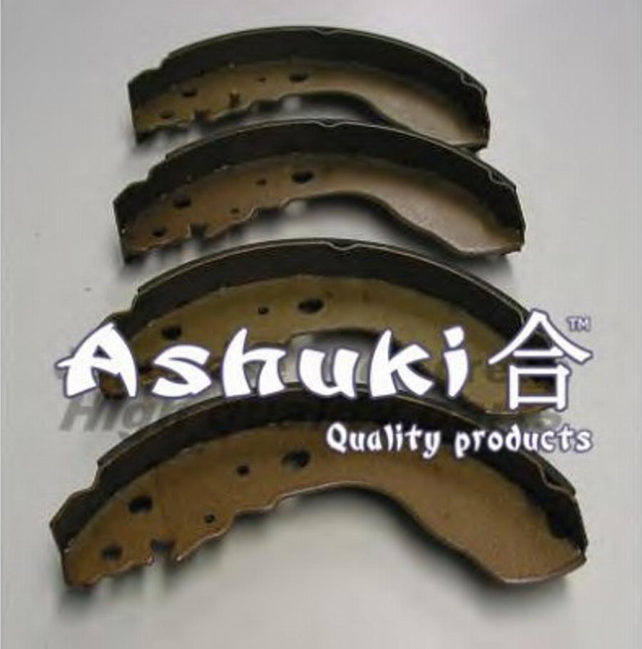 Ashuki 1050-7305 - Комплект тормозных колодок, барабанные autodif.ru