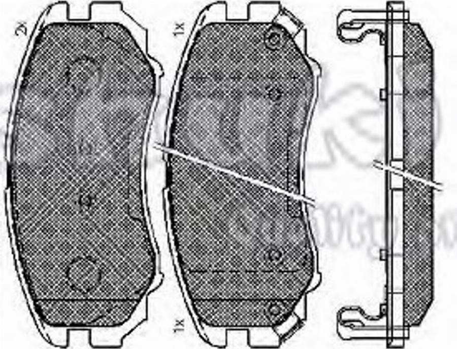 Ashuki 1080-1450 - Тормозные колодки, дисковые, комплект autodif.ru