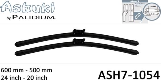 Ashuki ASH7-1054 - Щетка стеклоочистителя autodif.ru