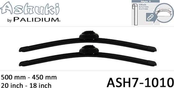 Ashuki ASH7-1010 - Щетка стеклоочистителя autodif.ru