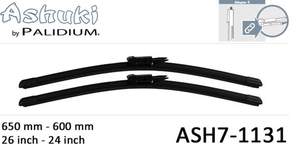 Ashuki ASH7-1131 - Щетка стеклоочистителя autodif.ru