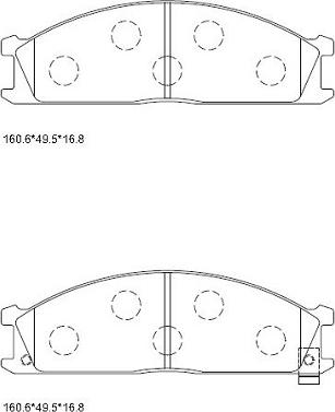 Asimco KD1792W - Тормозные колодки, дисковые, комплект autodif.ru