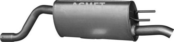 Asmet 05.191 - Глушитель выхлопных газов, конечный autodif.ru