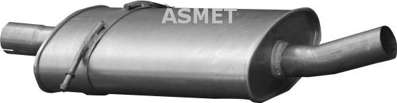 Asmet 01.067 - Средний глушитель выхлопных газов autodif.ru