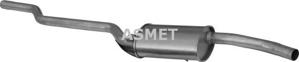 Asmet 01.002 - Средний глушитель выхлопных газов autodif.ru