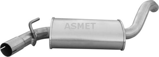 Asmet 03.036 - Средний глушитель выхлопных газов autodif.ru