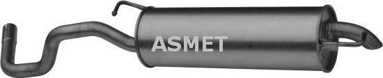 Asmet 03.071 - Глушитель системы выпуска, задний autodif.ru