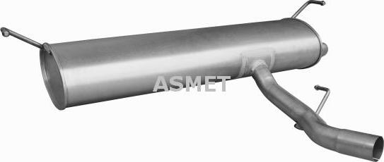 Asmet 14.052 - Exhaust system rear silencer fits: NISSAN QASHQAI I 2.0 02.07-12.13 autodif.ru