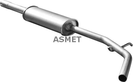 Asmet 10.144 - Средний глушитель выхлопных газов autodif.ru