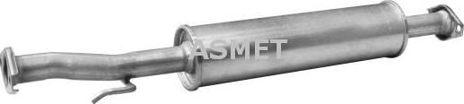 Asmet 24.066 - Средний глушитель выхлопных газов autodif.ru