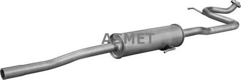 Asmet 20.041 - Глушитель выхлопных газов, конечный autodif.ru