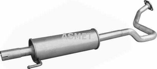 Asmet 20.024 - Средний глушитель выхлопных газов autodif.ru