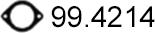 ASSO 99.4214 - Прокладка, труба выхлопного газа autodif.ru