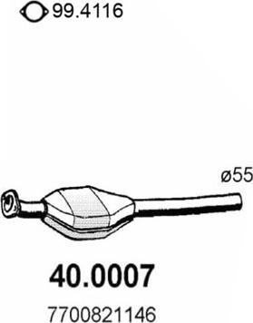 ASSO 40.0007 - Катализатор autodif.ru