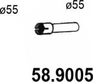 ASSO 58.9005 - Труба выхлопного газа autodif.ru