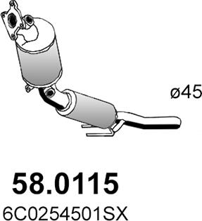 ASSO 58.0115 - Катализатор autodif.ru