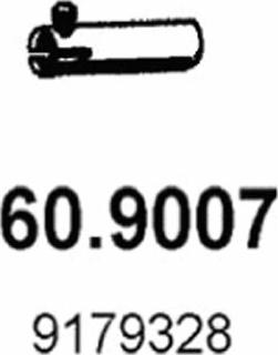 ASSO 60.9007 - Труба выхлопного газа autodif.ru