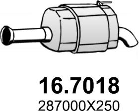 ASSO 16.7018 - Глушитель выхлопных газов, конечный autodif.ru