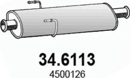 ASSO 34.6113 - Средний глушитель выхлопных газов autodif.ru