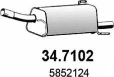 ASSO 34.7102 - Глушитель выхлопных газов, конечный autodif.ru