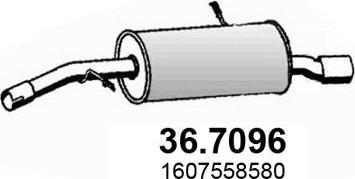 ASSO 36.7096 - Глушитель выхлопных газов, конечный autodif.ru