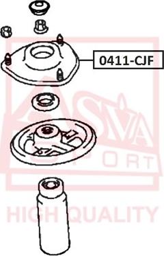 ASVA 0411-CJF - Опора стойки амортизатора, подушка autodif.ru