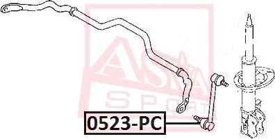 ASVA 0523-PC - Тяга / стойка, стабилизатор autodif.ru
