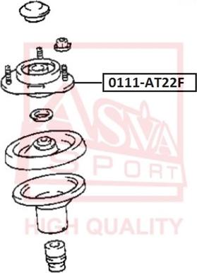 ASVA 0111-AT22F - Опора стойки амортизатора, подушка autodif.ru