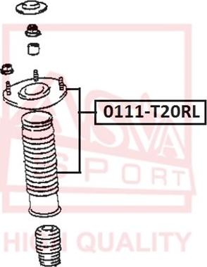 ASVA 0111-T20RL - Элементы крепления амортизатора autodif.ru