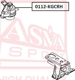 ASVA 0112KGCRH - Подушка, опора, подвеска двигателя autodif.ru