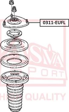 ASVA 0311-EUFL - Опора стойки амортизатора, подушка autodif.ru