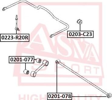 ASVA 0201078 - Пылезащитный комплект, амортизатор autodif.ru