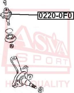 ASVA 0220-0F0 - Шаровая опора, несущий / направляющий шарнир autodif.ru