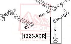ASVA 1223-ACR - Тяга стабилизатора задняя autodif.ru
