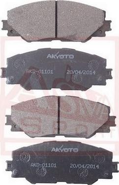 ASVA AKD-01101 - Тормозные колодки, дисковые, комплект autodif.ru