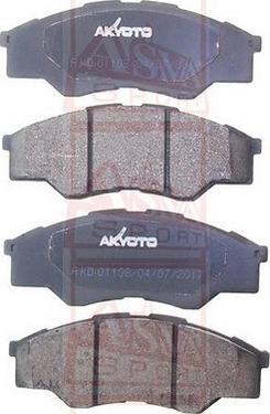 ASVA AKD-01108 - Тормозные колодки, дисковые, комплект autodif.ru